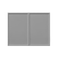 White Box Gray Slim - 30"W × 24"H Deep (24") Wall Bridge Cabinet 2-Doors 1-Adjustable shelf