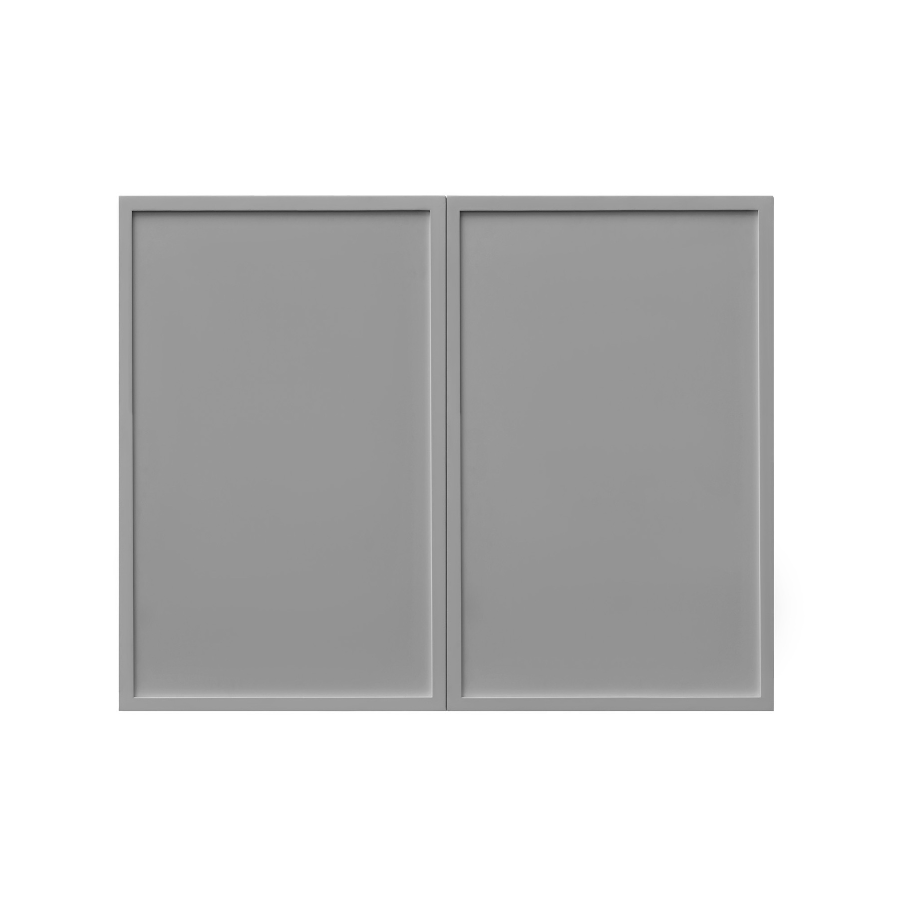 White Box Gray Slim - 30"W × 24"H Deep (24") Wall Bridge Cabinet 2-Doors 1-Adjustable shelf