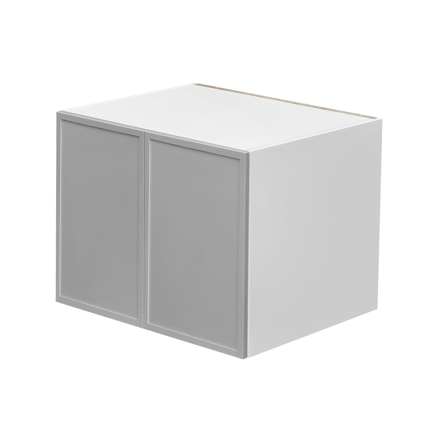 White Box Gray Slim - 30"W × 24"H Deep (24") Wall Bridge Cabinet 2-Doors 1-Adjustable shelf