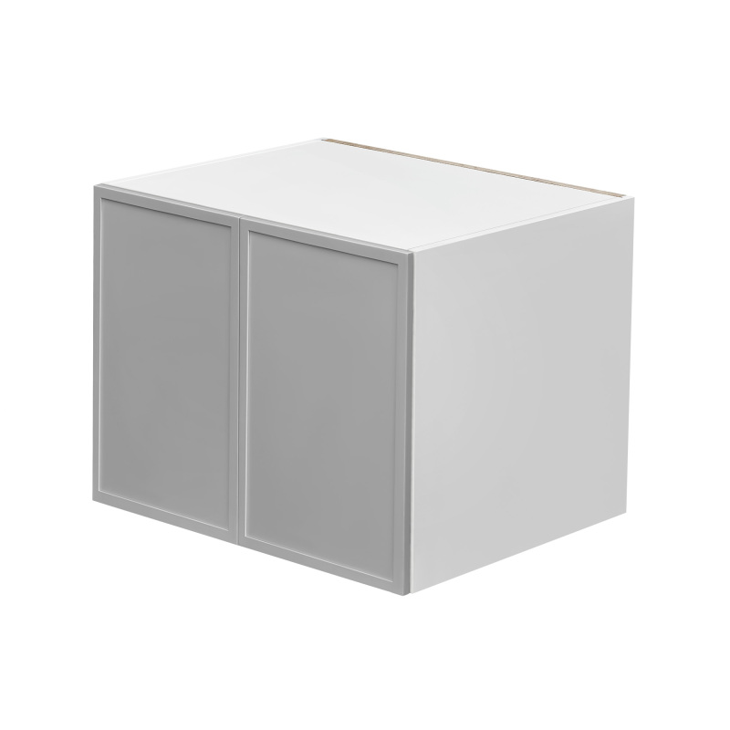White Box Gray Slim - 30"W × 24"H Deep (24") Wall Bridge Cabinet 2-Doors 1-Adjustable shelf