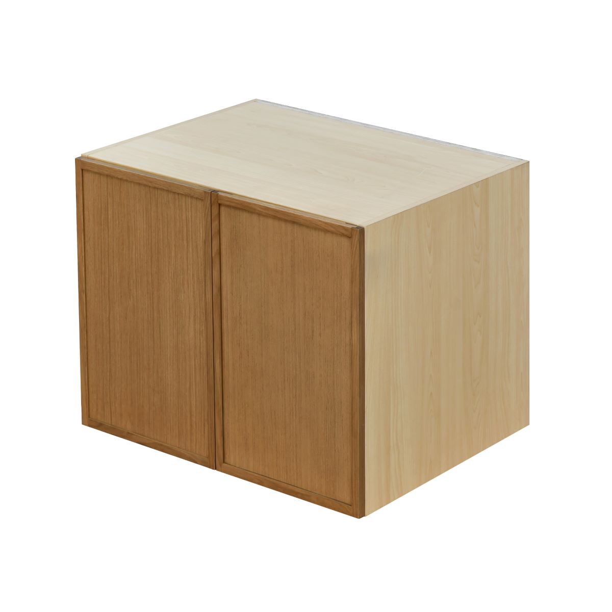 Shady Slim Oak - 30"W × 24"H Deep (24") Wall Bridge Cabinet 2-Doors 1-Adjustable shelf