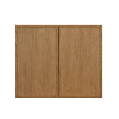 Shady Slim Oak - 30"W × 24"H Deep (24") Wall Bridge Cabinet 2-Doors 1-Adjustable shelf