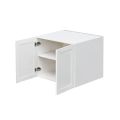 White Shaker - 30"W × 24"H Deep (24") Wall Bridge Cabinet 2-Doors 1-Adjustable shelf