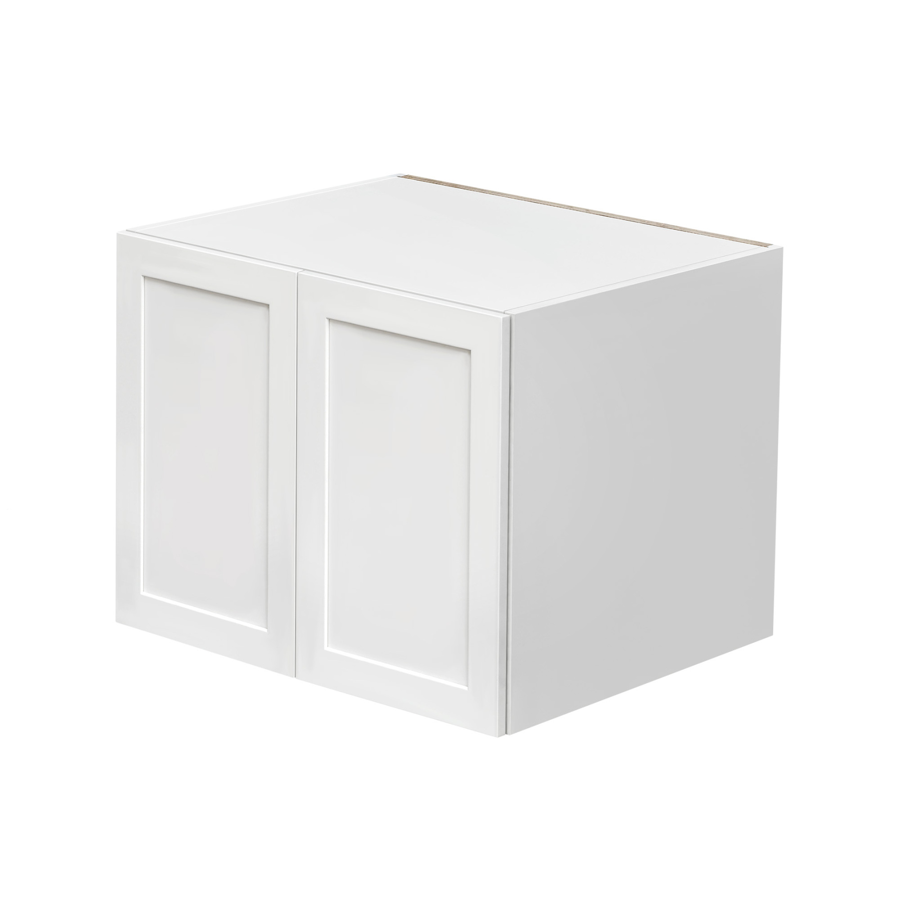 White Shaker - 30"W × 24"H Deep (24") Wall Bridge Cabinet 2-Doors 1-Adjustable shelf