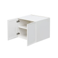 Slim White Shaker - 30"W × 24"H Deep (24") Wall Bridge Cabinet 2-Doors 1-Adjustable shelf