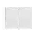 Slim White Shaker - 30"W × 24"H Deep (24") Wall Bridge Cabinet 2-Doors 1-Adjustable shelf