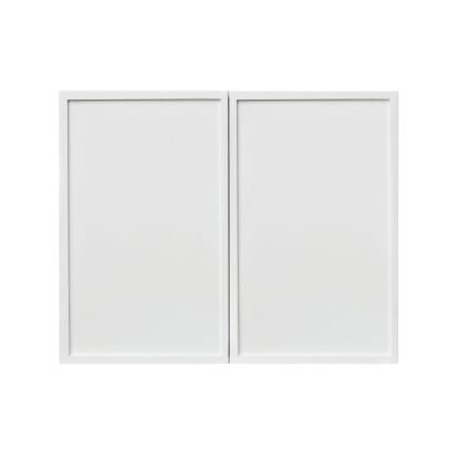 Slim White Shaker - 30"W × 24"H Deep (24") Wall Bridge Cabinet 2-Doors 1-Adjustable shelf