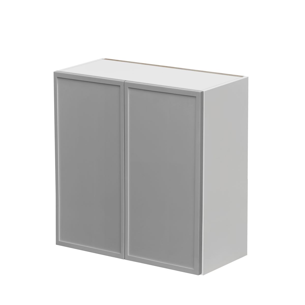 White Shaker Base Cabinet 2-Doors 2-Adjustable Shelves
