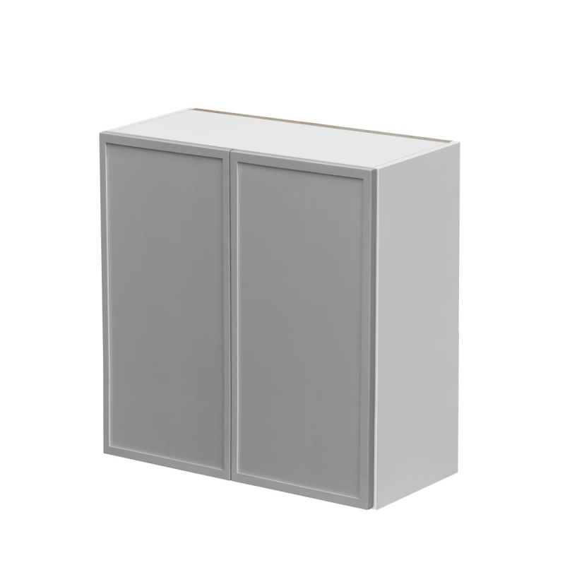 Shady Slim Gray Shaker - 30"W × 30"H Standard Wall Cabinet