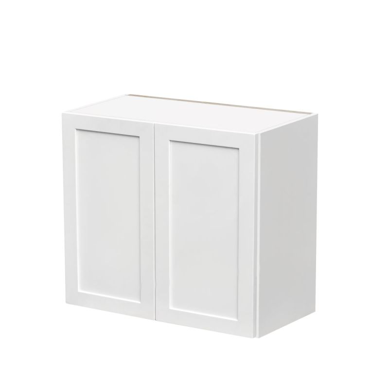 Mallorca White Shaker - 30"W × 30"H Standard Wall Cabinet