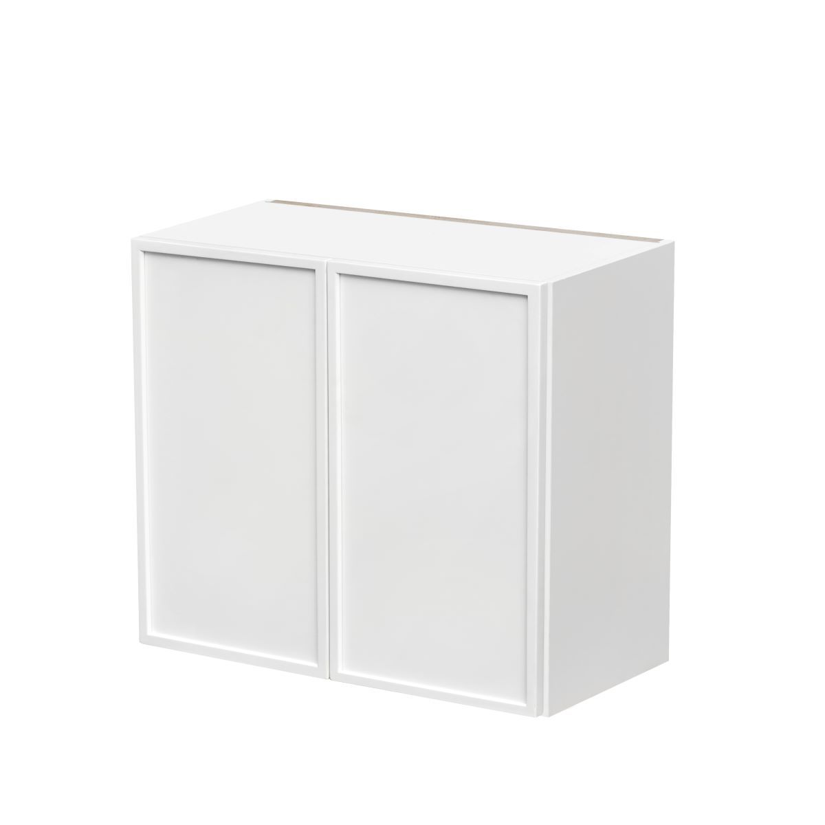 White Shaker Base Cabinet 2-Doors 2-Adjustable Shelves