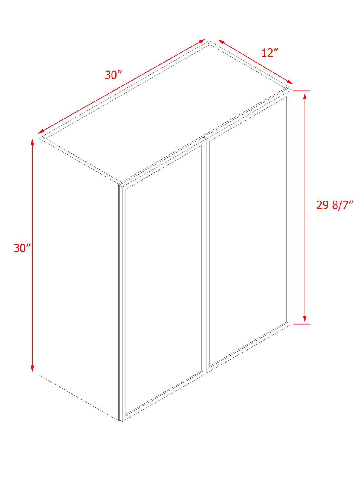White Shaker Base Cabinet 2-Doors 2-Adjustable Shelves
