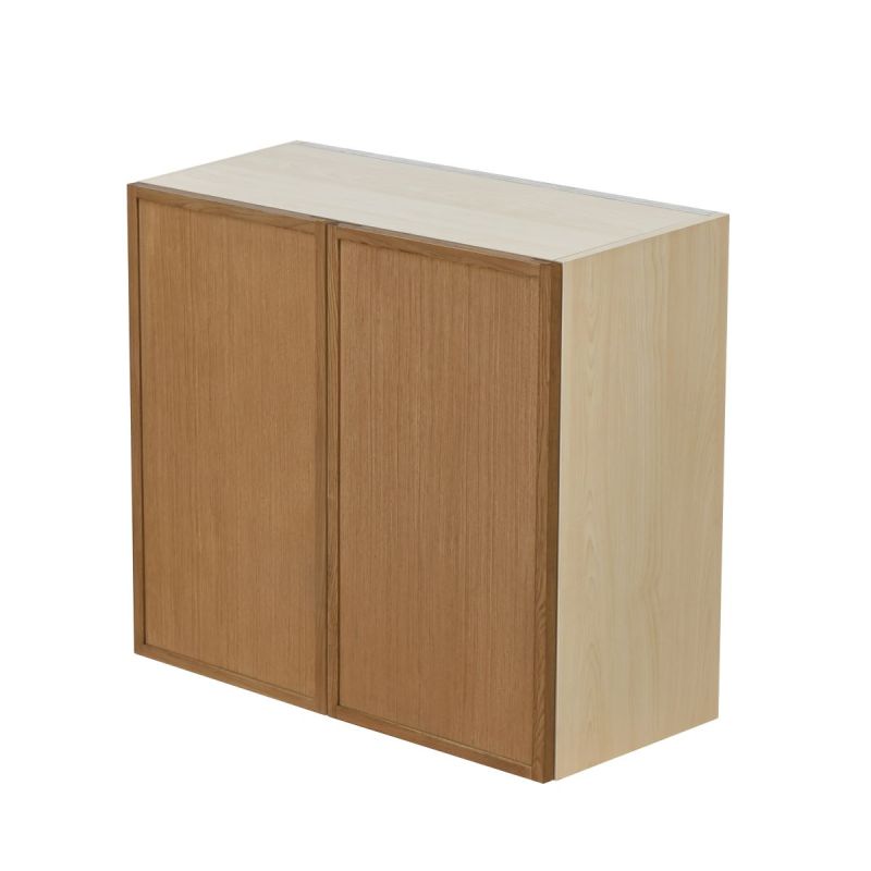 Shady Slim Oak Shaker - 30"W × 30"H Standard Wall Cabinet