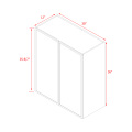Shady Slim Oak Shaker - 30"W × 36"H Standard Wall Cabinet