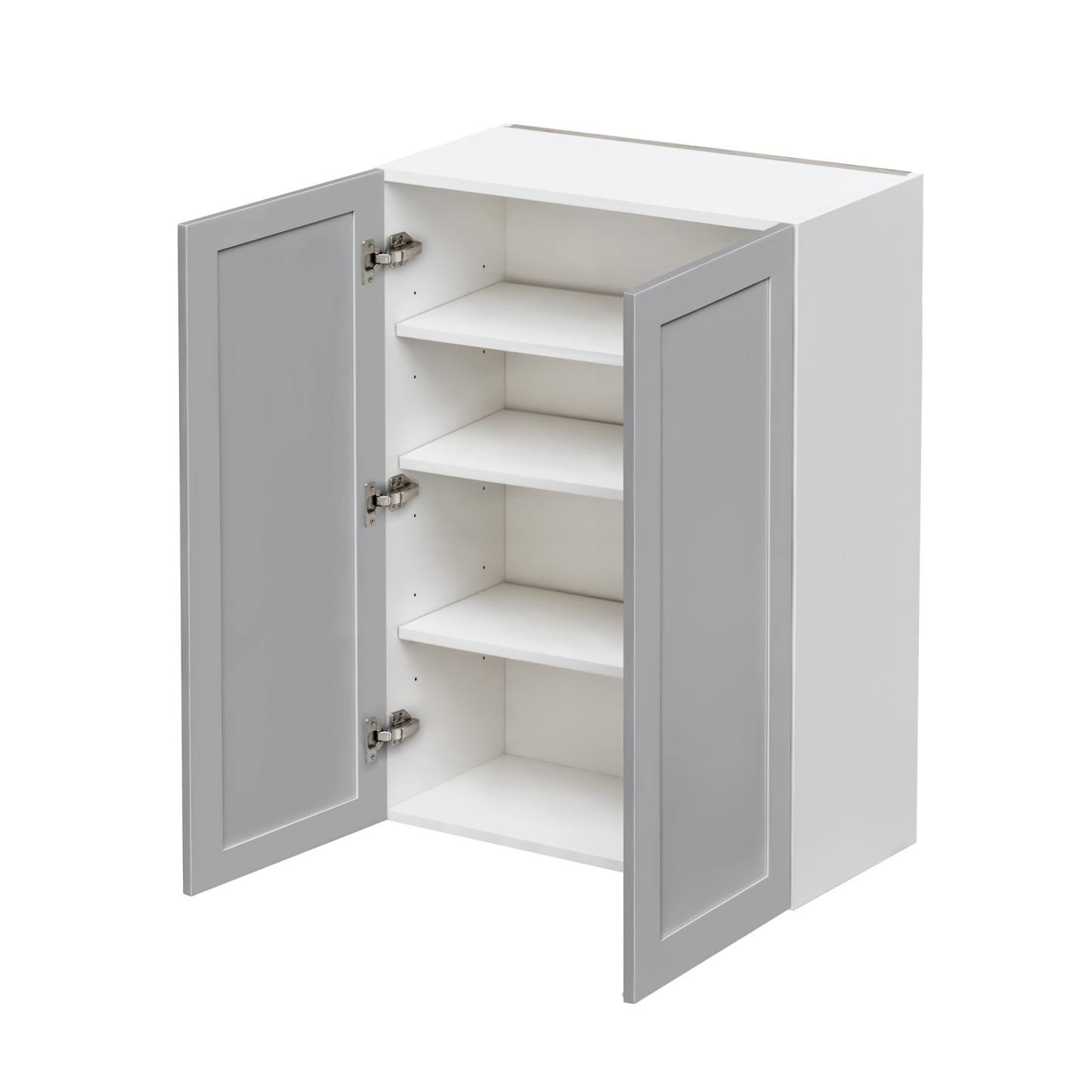 Mallroca Dolphin Gray Shaker - 30"W × 36"H Standard Wall Cabinet