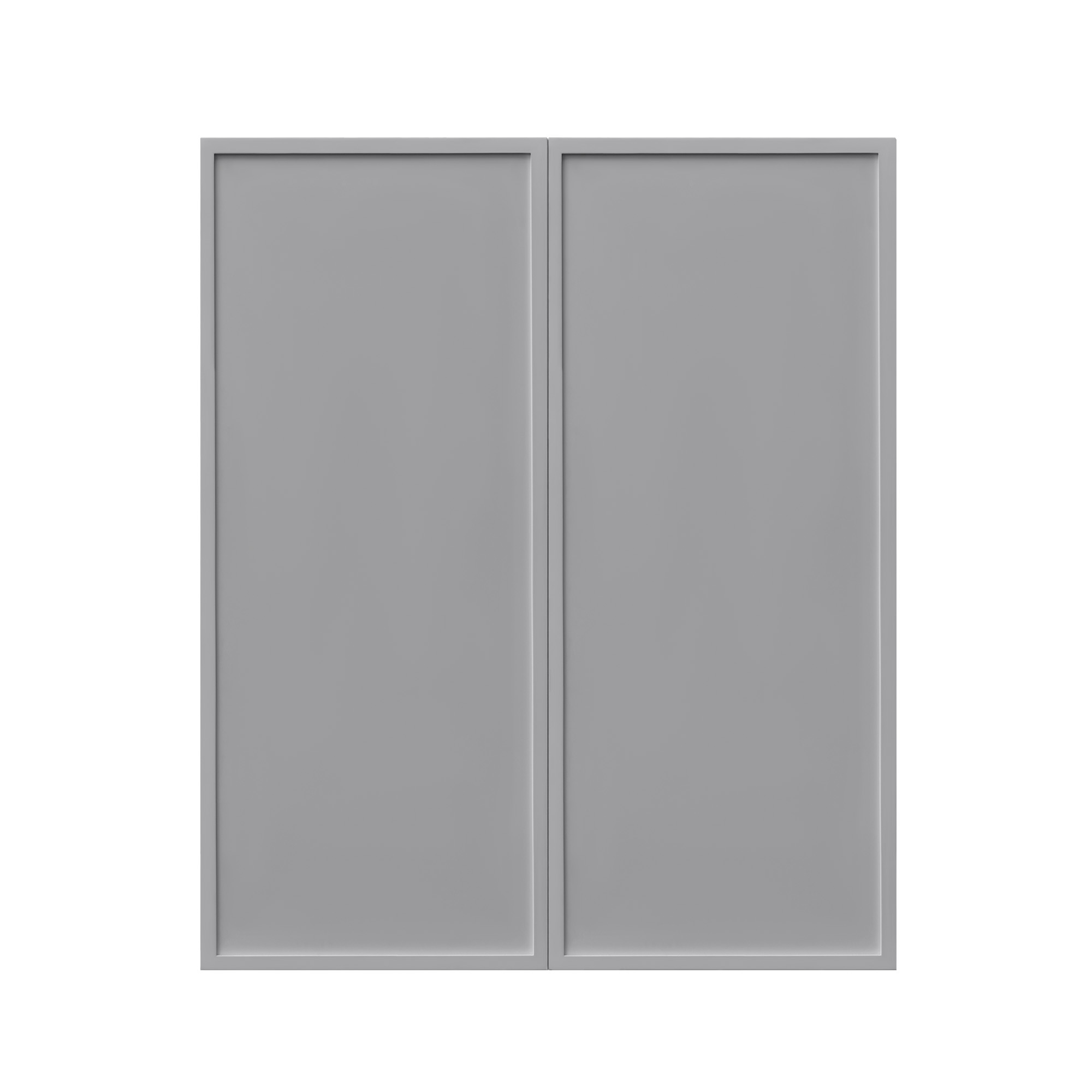 Shady Gray Slim Shaker - 30"W × 36"H Standard Wall Cabinet