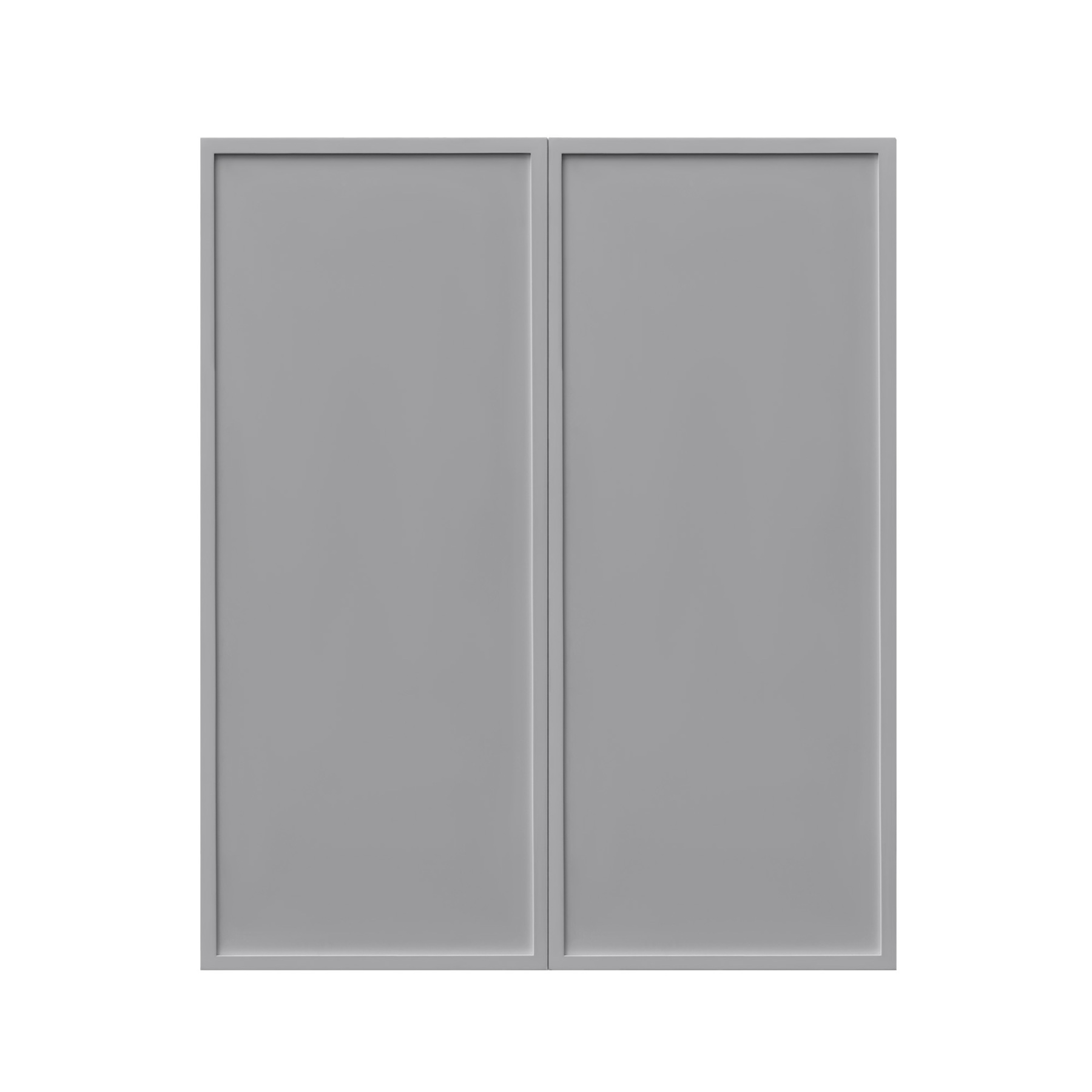 Shady Gray Slim Shaker - 30"W × 36"H Standard Wall Cabinet