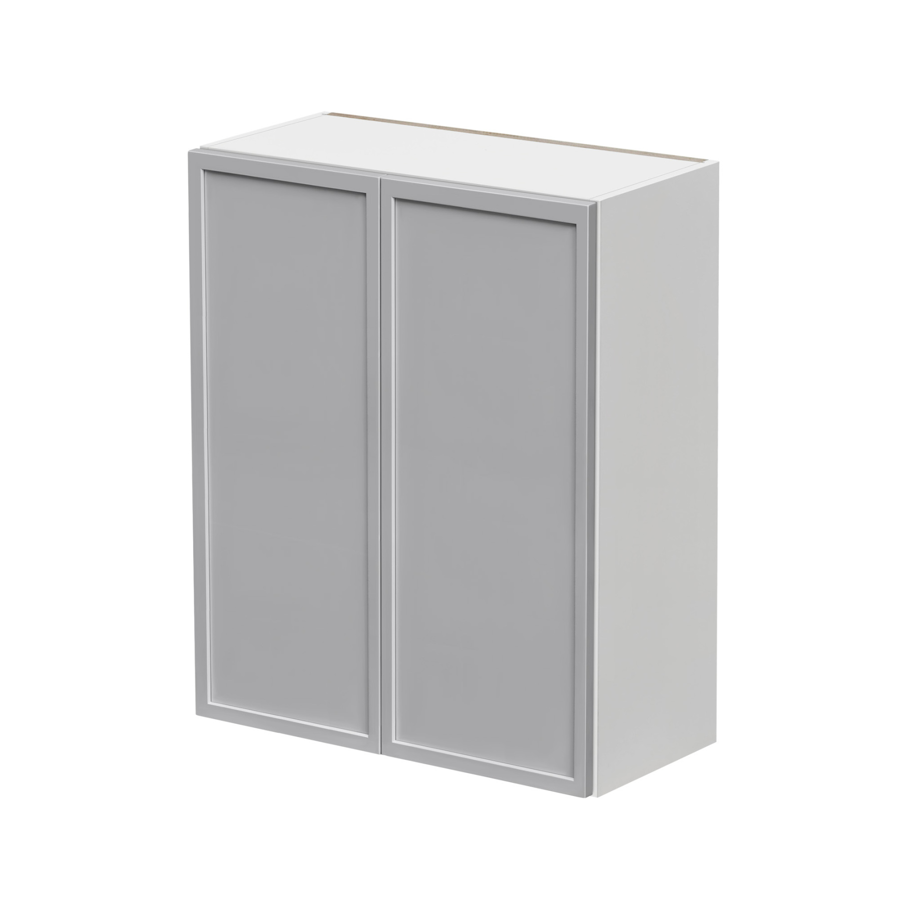 Shady Gray Slim Shaker - 30"W × 36"H Standard Wall Cabinet