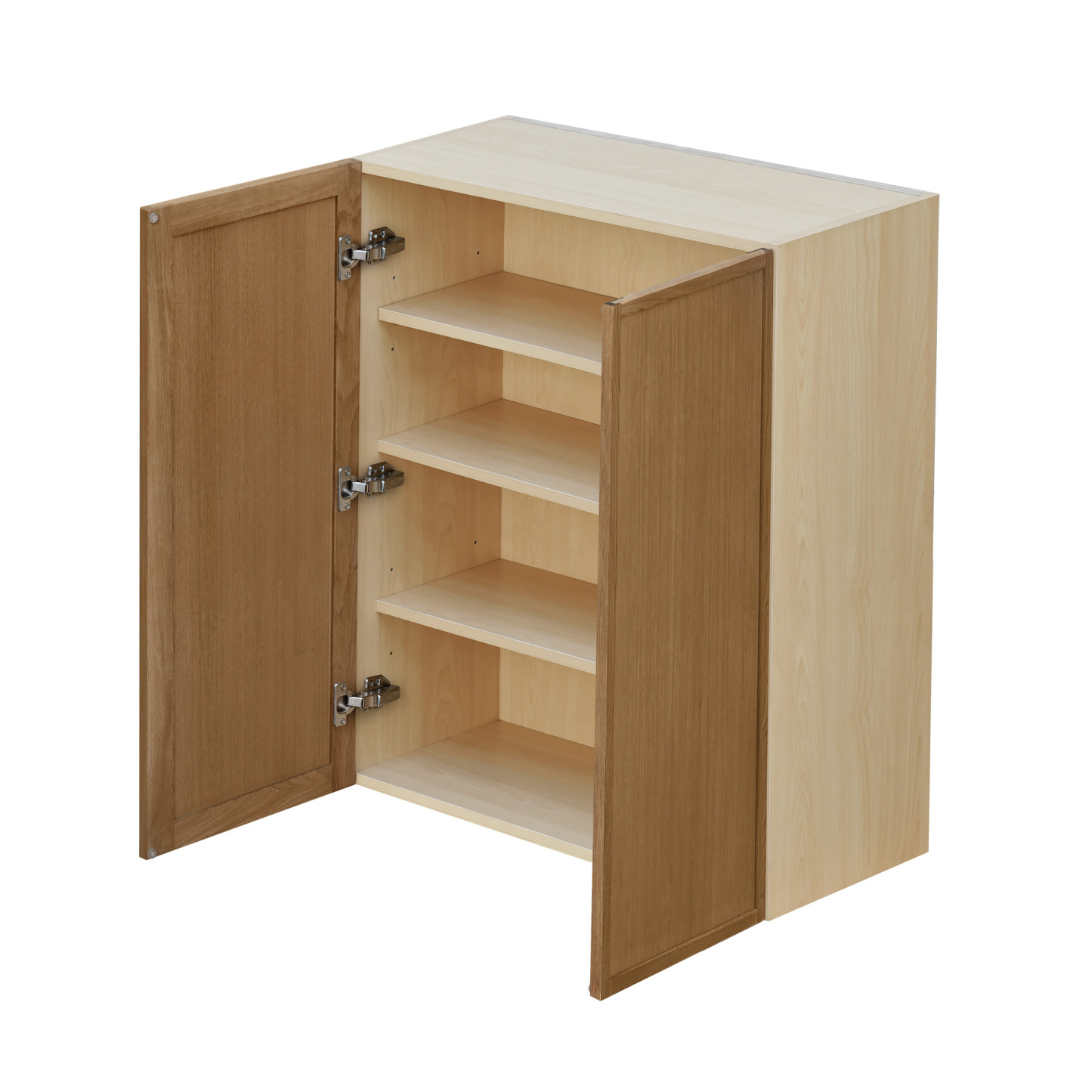 Shady Slim Oak Shaker - 30"W × 36"H Standard Wall Cabinet