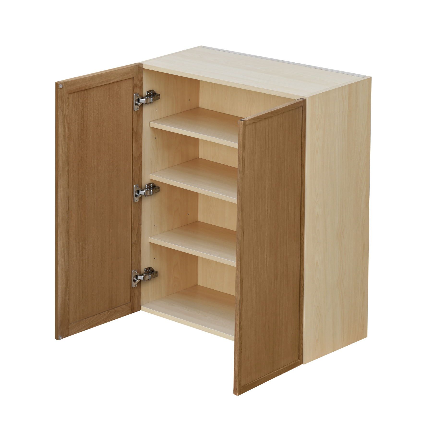 Shady Slim Oak Shaker - 30"W × 36"H Standard Wall Cabinet