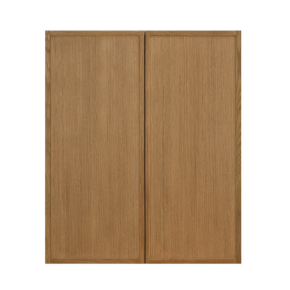 Shady Slim Oak Shaker - 30"W × 36"H Standard Wall Cabinet