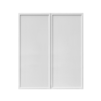 Shady Slim White Shaker - 30"W × 36"H Standard Wall Cabinet