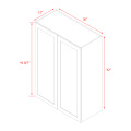 Mallorca White Shaker - 30"W × 42"H Standard Wall Cabinet