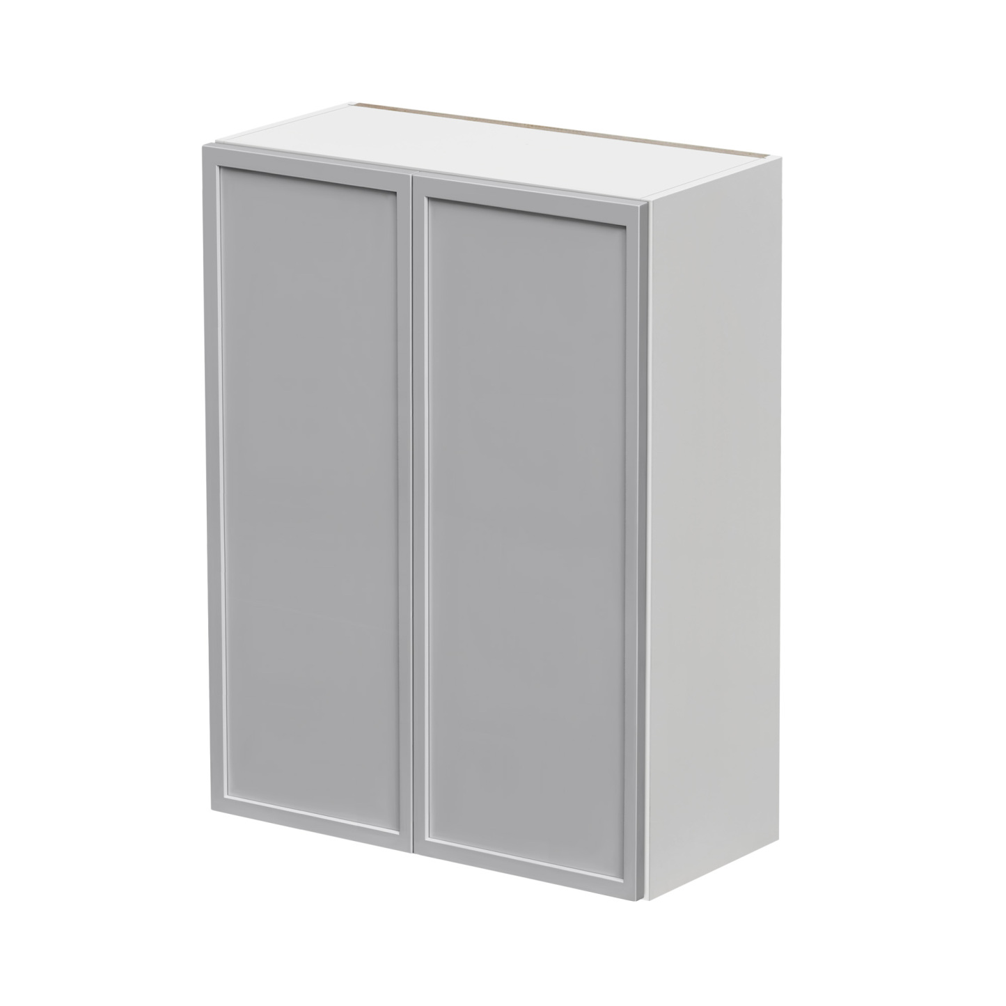 Shady Gray Slim Shaker - 30"W × 42"H Standard Wall Cabinet