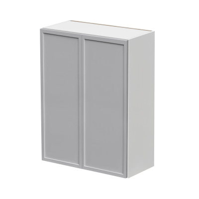 Shady Gray Slim Shaker - 30"W × 42"H Standard Wall Cabinet