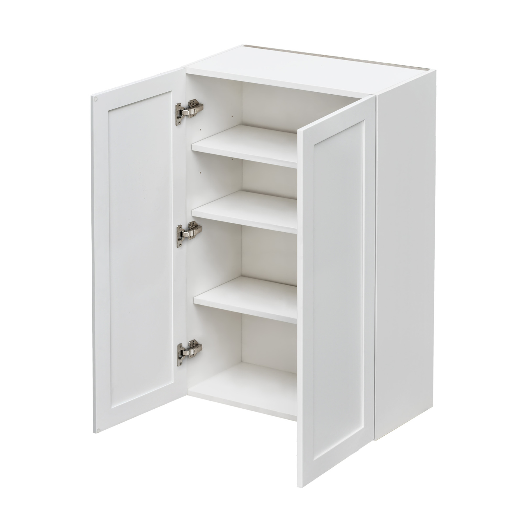 Mallorca White Shaker - 30"W × 42"H Standard Wall Cabinet