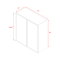 Shady Slim White Shaker - 33"W × 30"H Wall Cabinet