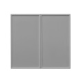 White Box Gray Slim - 33"W × 30"H Standard Wall Cabinet 2-Doors 2-Adjustable Shelves