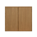 Shady Slim Oak - 33"W × 30"H Standard Wall Cabinet 2-Doors 2-Adjustable Shelves
