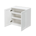 White Shaker - 33"W × 30"H Standard Wall Cabinet 2-Doors 2-Adjustable Shelves