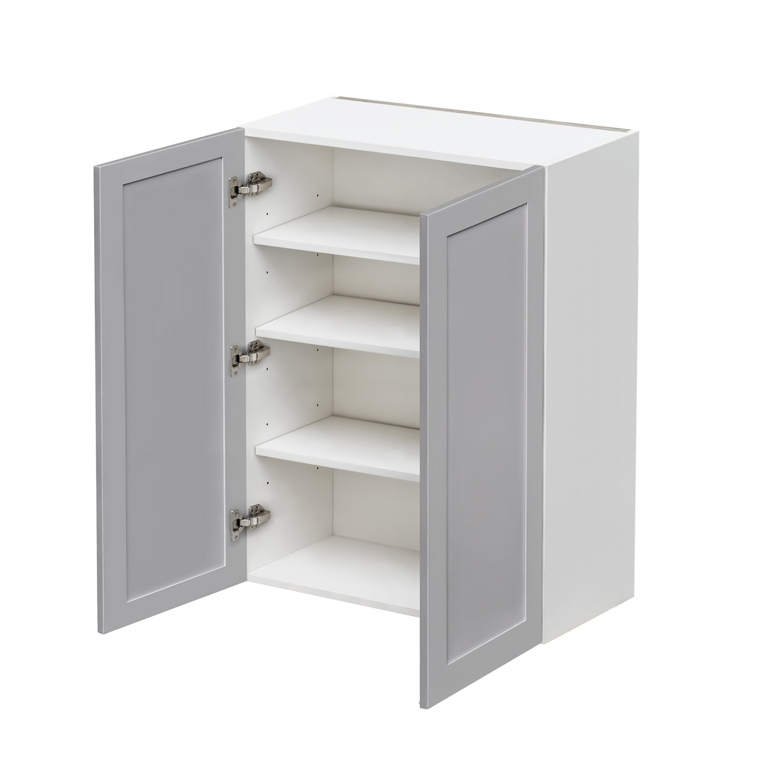 Mallorca Dolphin Gray Shaker - 33"W × 36"H Standard Wall Cabinet