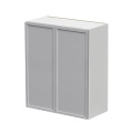 Shady Gray Slim Shaker - 33"W × 36"H Standard Wall Cabinet