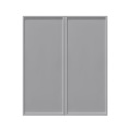 Shady Gray Slim Shaker - 33"W × 36"H Standard Wall Cabinet