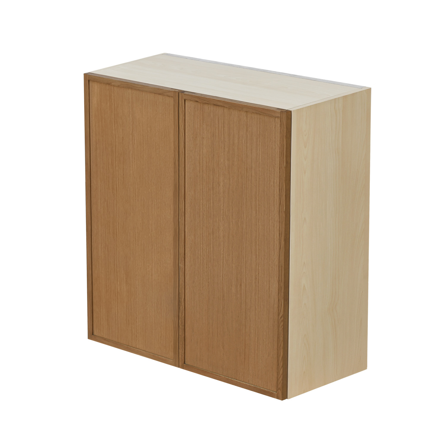 Shady Slim Oak Shaker - 33"W × 36"H Standard Wall Cabinet