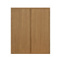 Shady Slim Oak Shaker - 33"W × 36"H Standard Wall Cabinet
