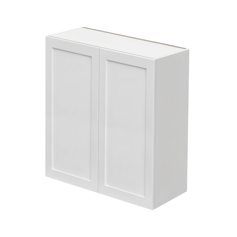Mallorca White Shaker - 33"W × 36"H Standard Wall Cabinet
