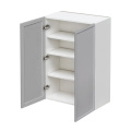 Shady Gray Slim Shaker - 33"W × 42"H Standard Wall Cabinet