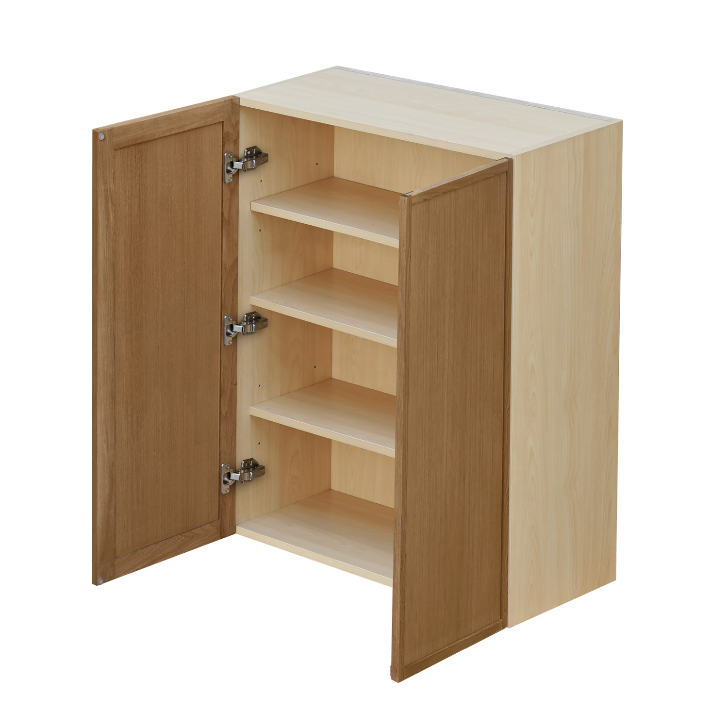 Shady Slim Oak Shaker - 33"W × 42"H Standard Wall Cabinet