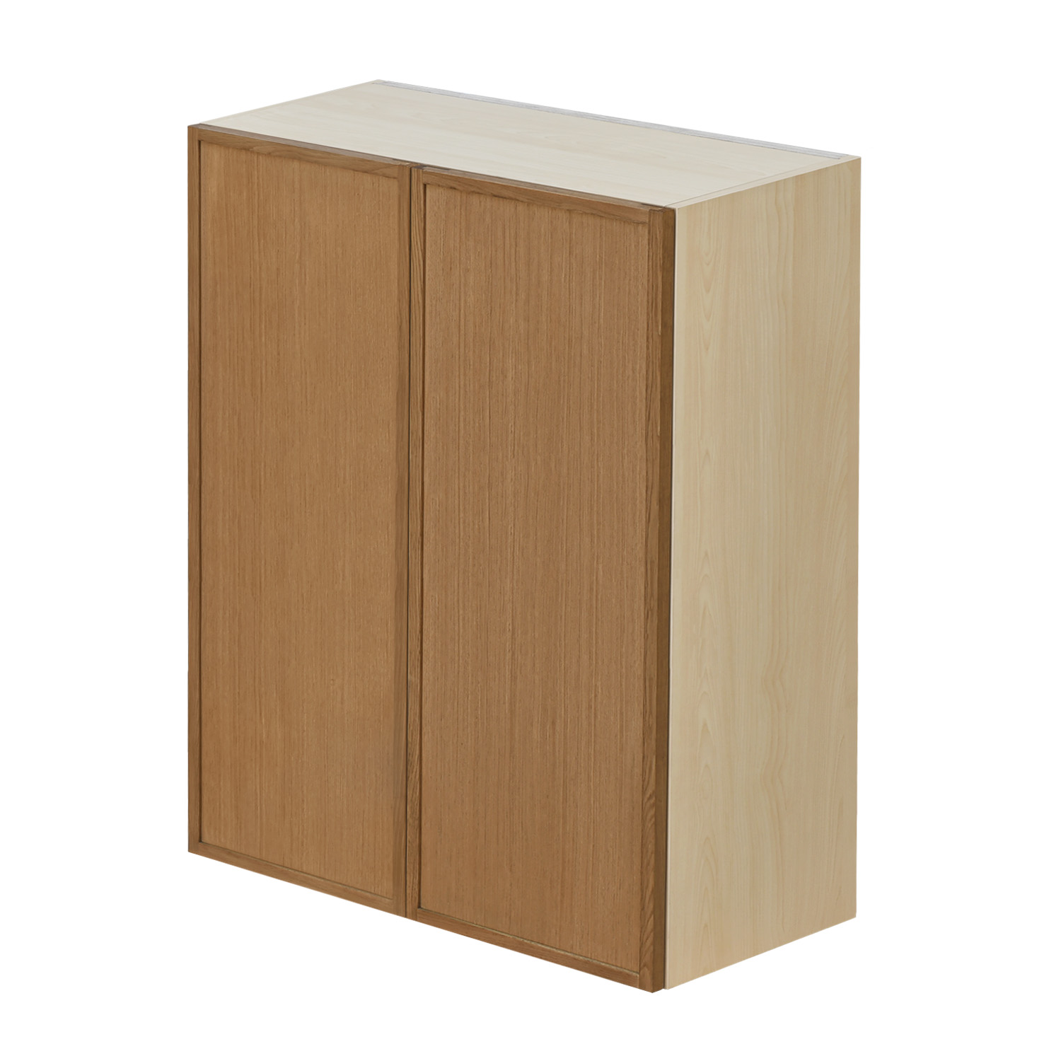 Shady Slim Oak Shaker - 33"W × 42"H Standard Wall Cabinet
