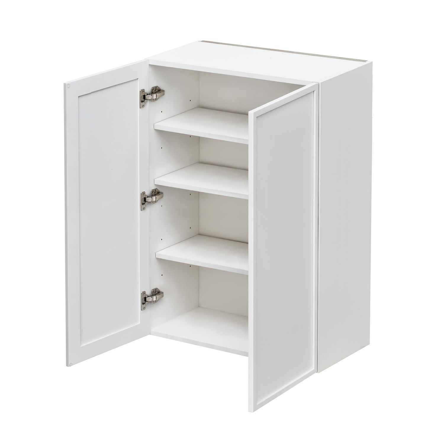 Shady Slim White Shaker - 33"W × 42"H Standard Wall Cabinet