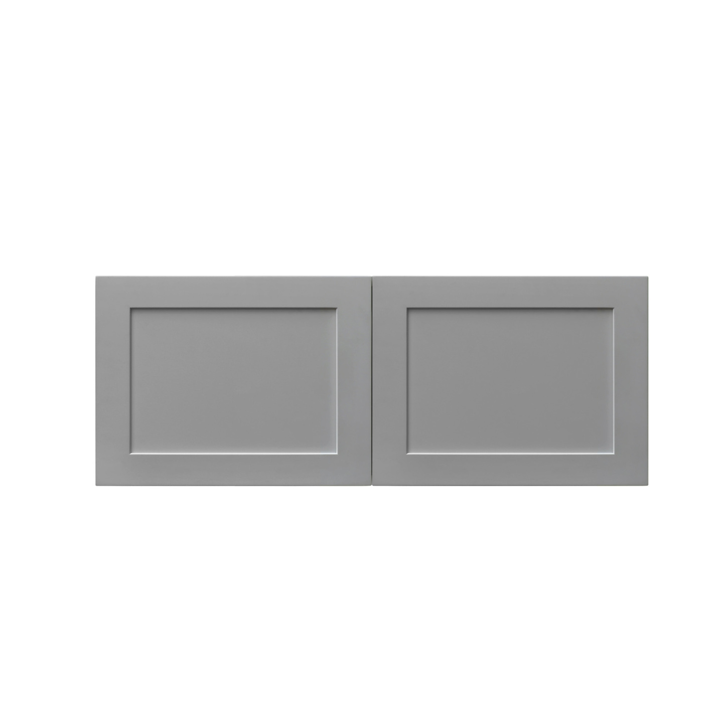 White Box Gray Shaker - 36"W × 12"H Standard Wall Cabinet 2-Doors