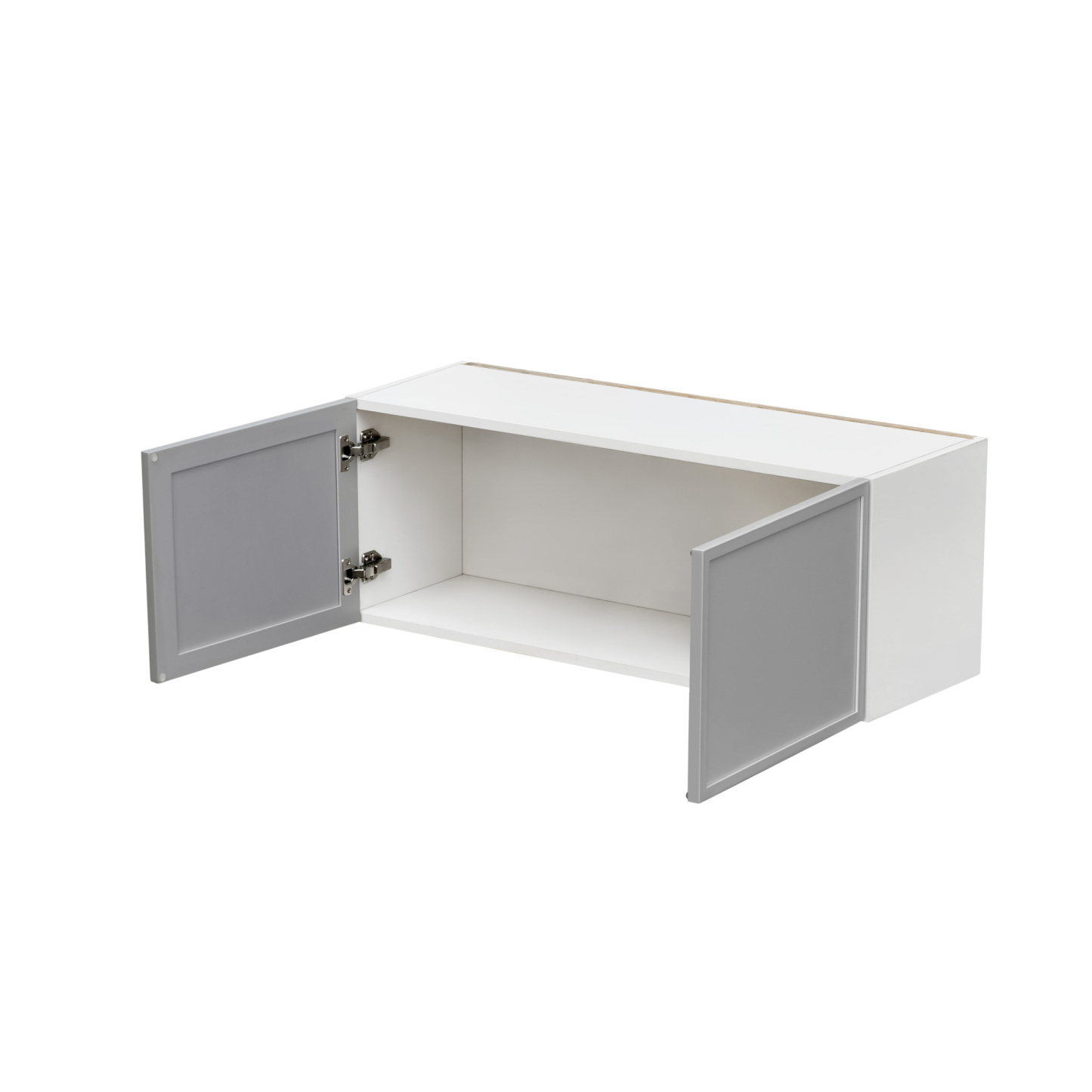 White Box Gray Slim - 36"W × 12"H Standard Wall Cabinet 2-Doors