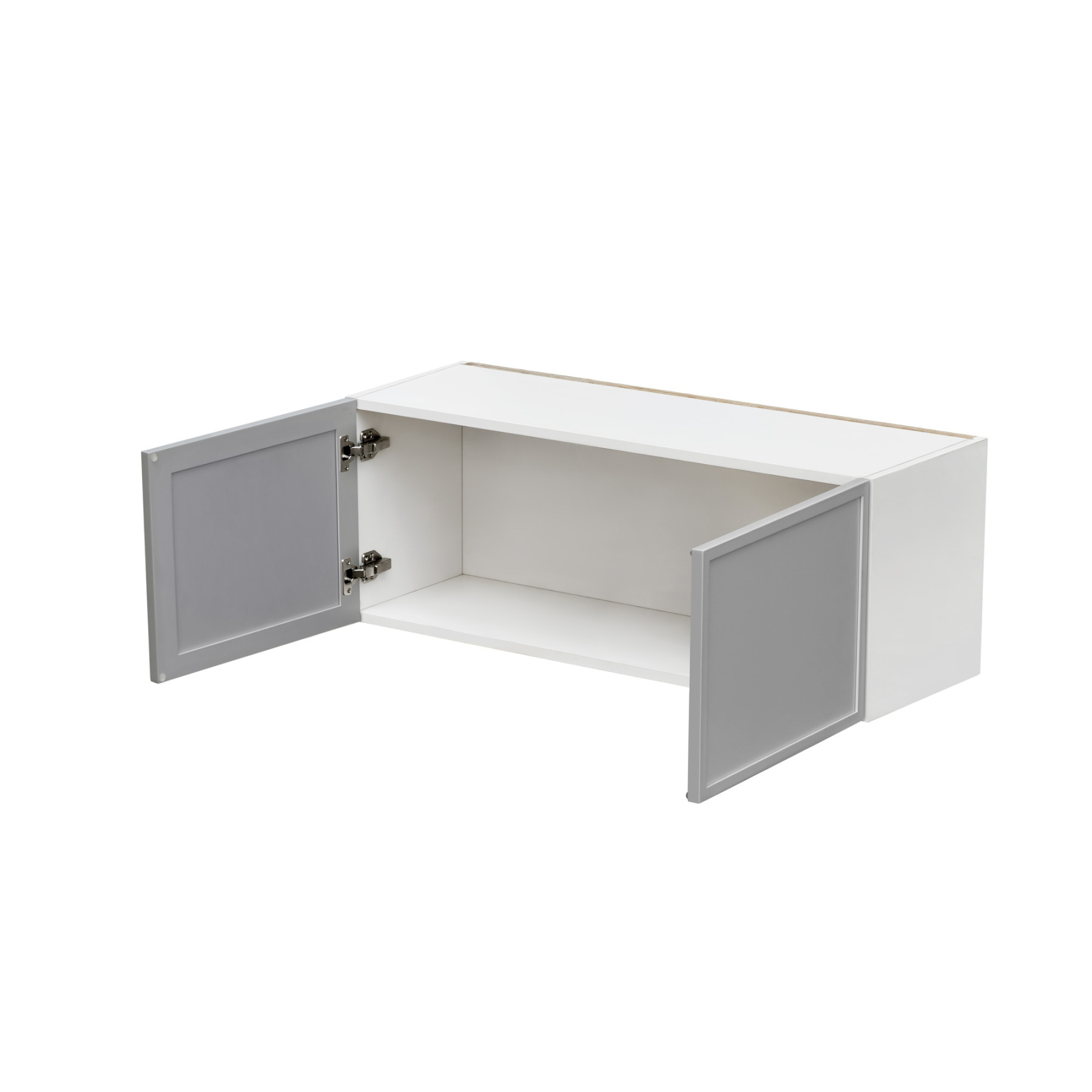 White Box Gray Slim - 36"W × 12"H Standard Wall Cabinet 2-Doors