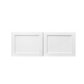 White Shaker - 36"W × 12"H Standard Wall Cabinet 2-Doors