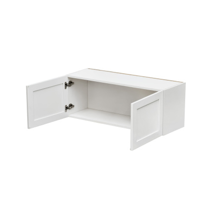 White Shaker - 36"W × 12"H Standard Wall Cabinet 2-Doors
