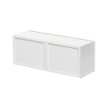 Slim White Shaker - 36"W × 12"H Standard Wall Cabinet 2-Doors